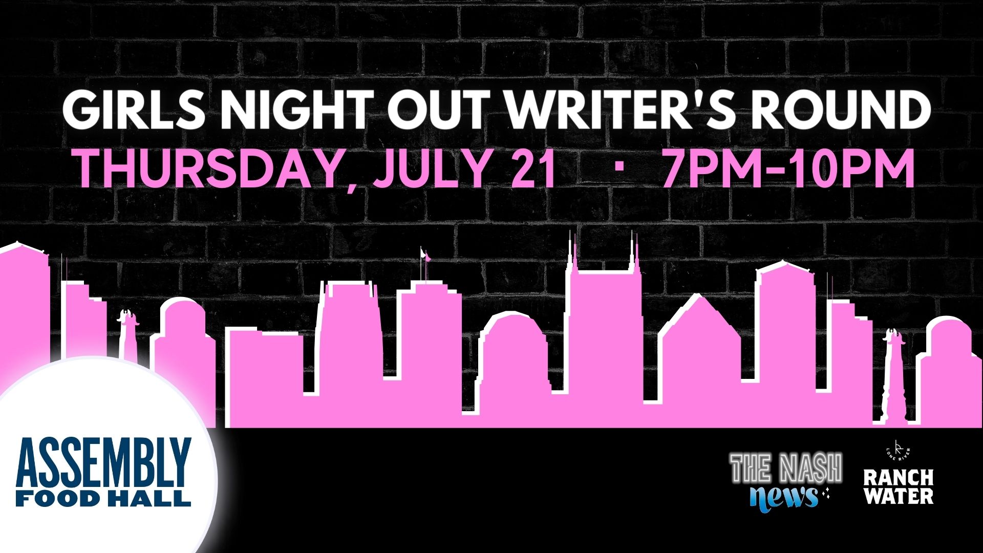 The Nash News Presents Girls Night Out Writer’s Round - hero