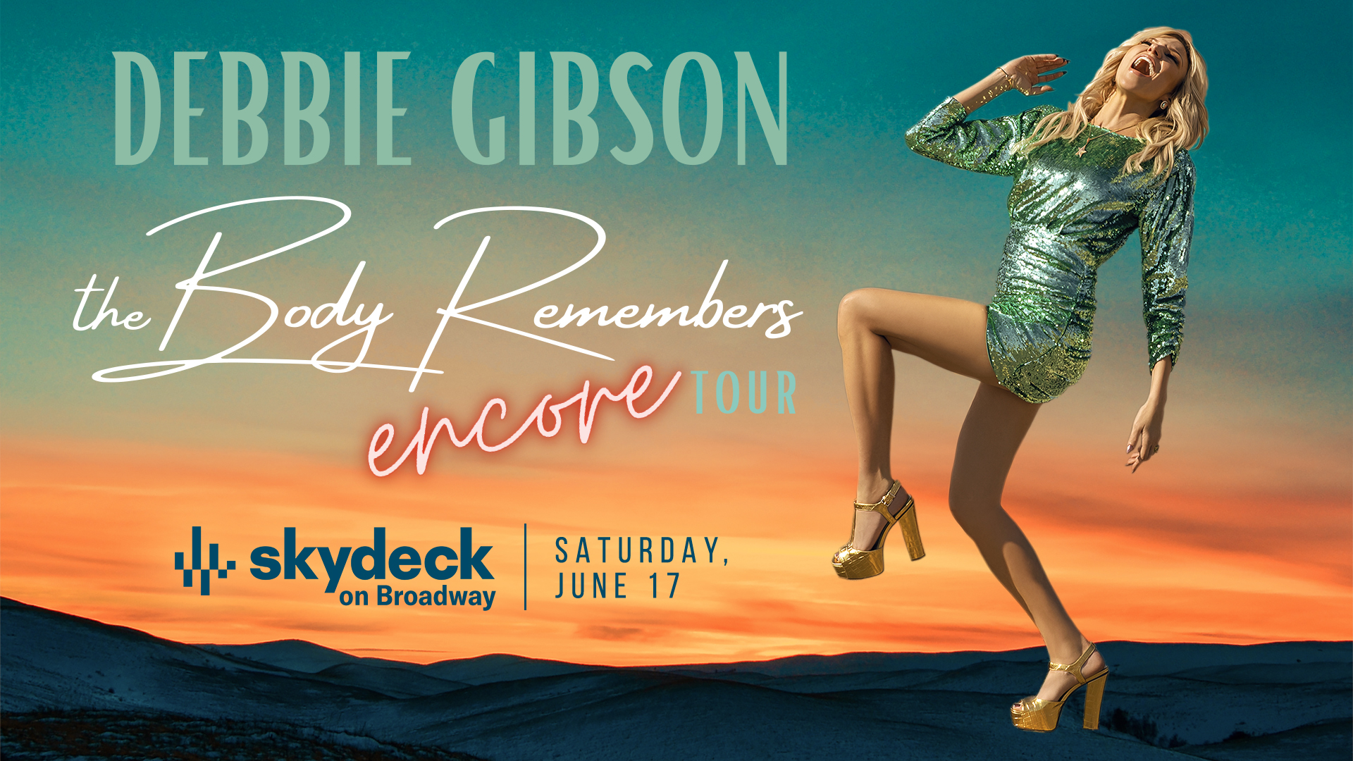 Promo image of Debbie Gibson on Skydeck