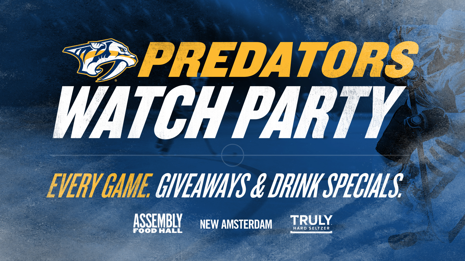 Predators vs Jets Watch Party & Happy Hour - hero