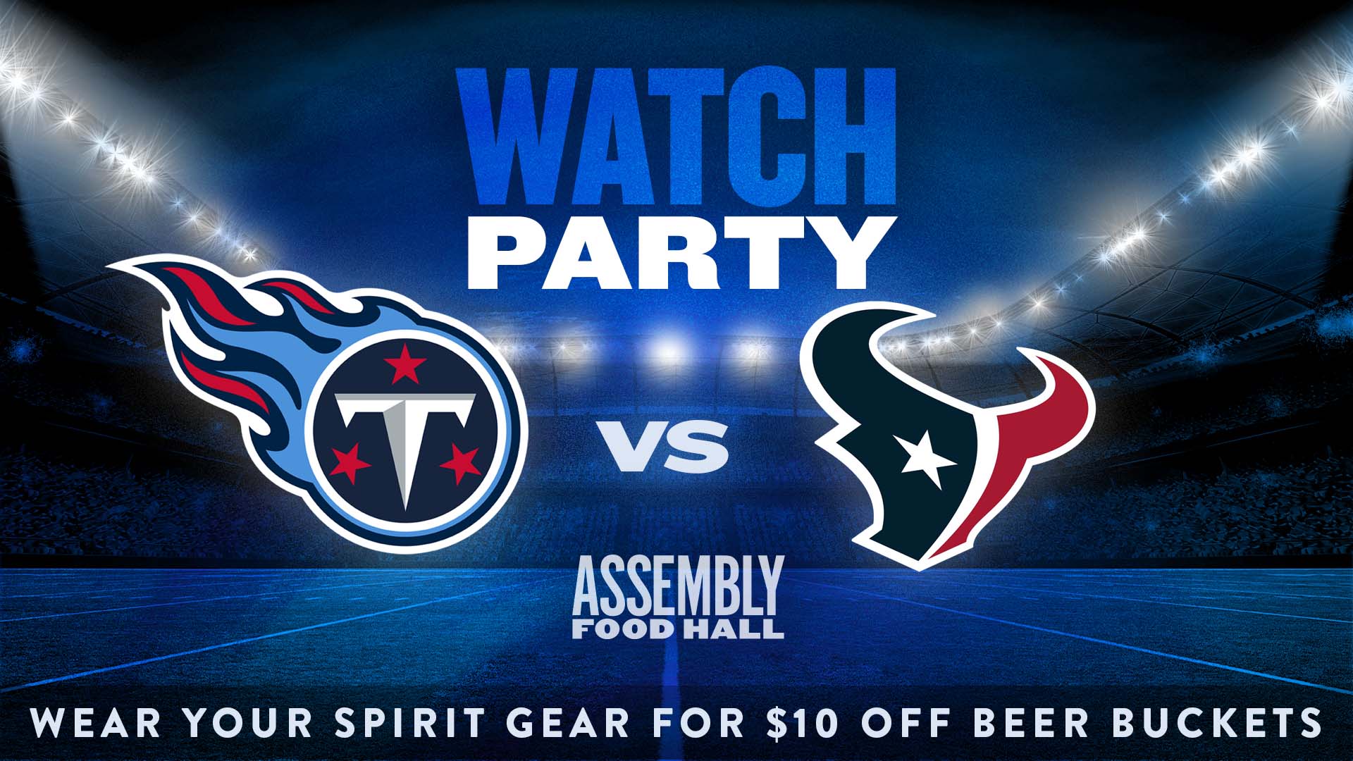 Titans vs. Texans Watch Party - hero