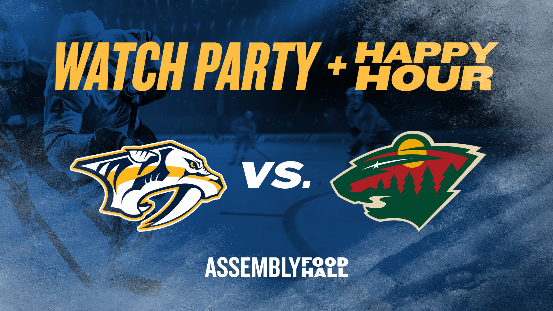 Promo image of Predators vs. Minnesota Wild | Watch Party & Happy Hour
