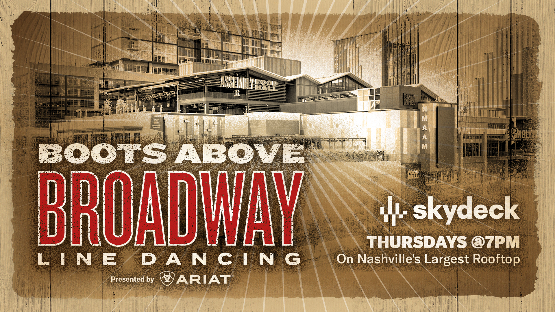 Promo image of Boots Above Broadway presented by Ariat