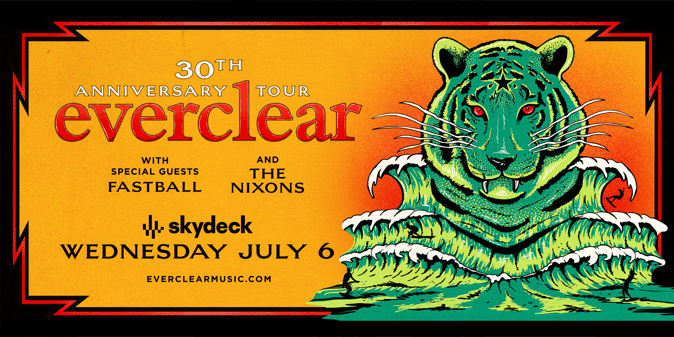Promo image of Everclear 30th Anniversary Tour 2022 with Fastball & The Nixons on Skyd...