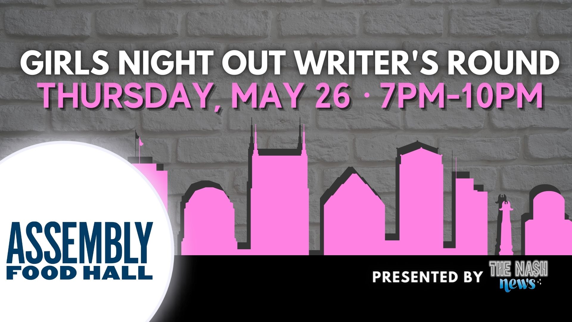 The Nash News Presents Girls Night Out Writer’s Round - hero