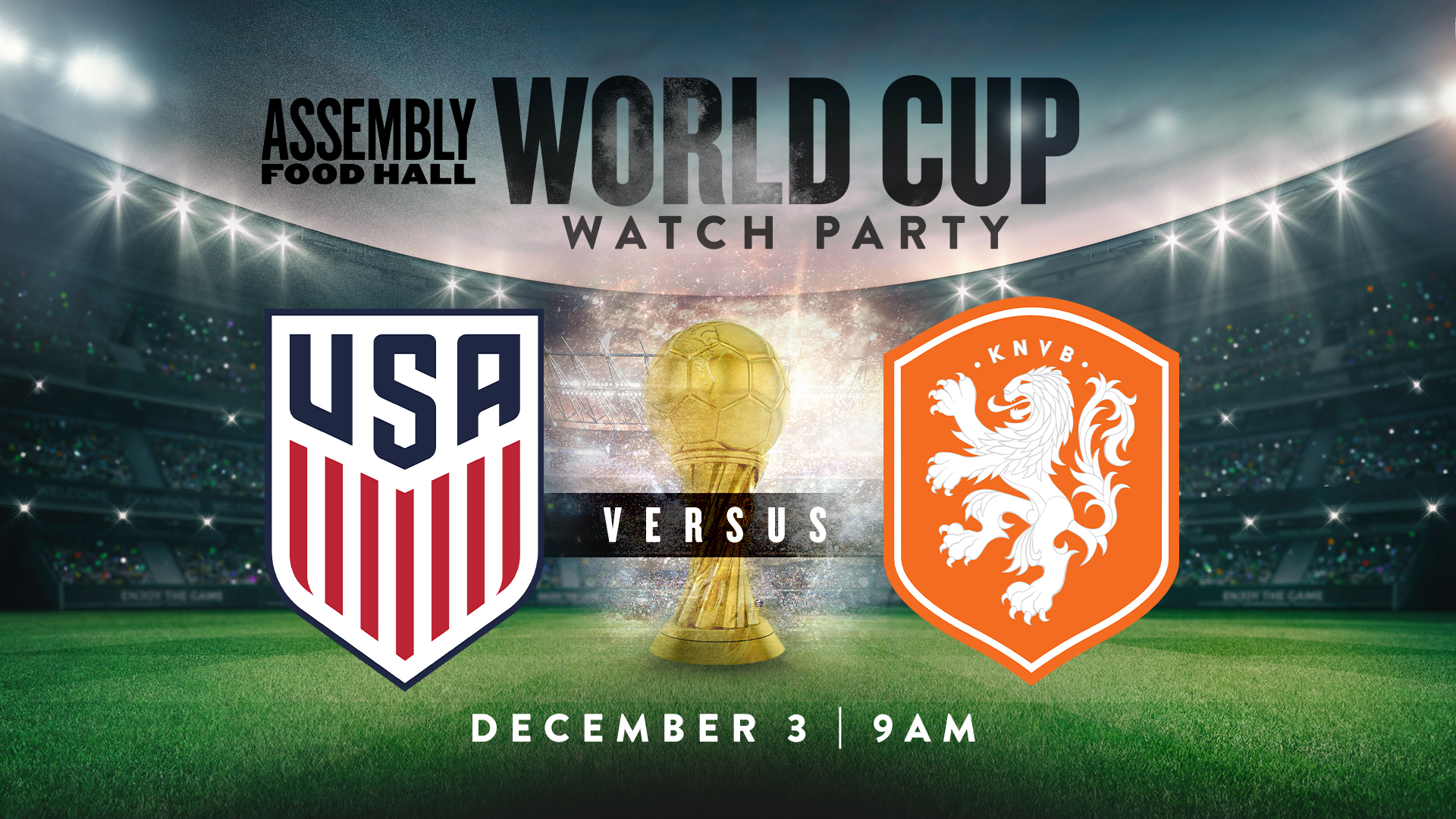 Promo image of World Cup Watch Party: USA VS. NETHERLANDS