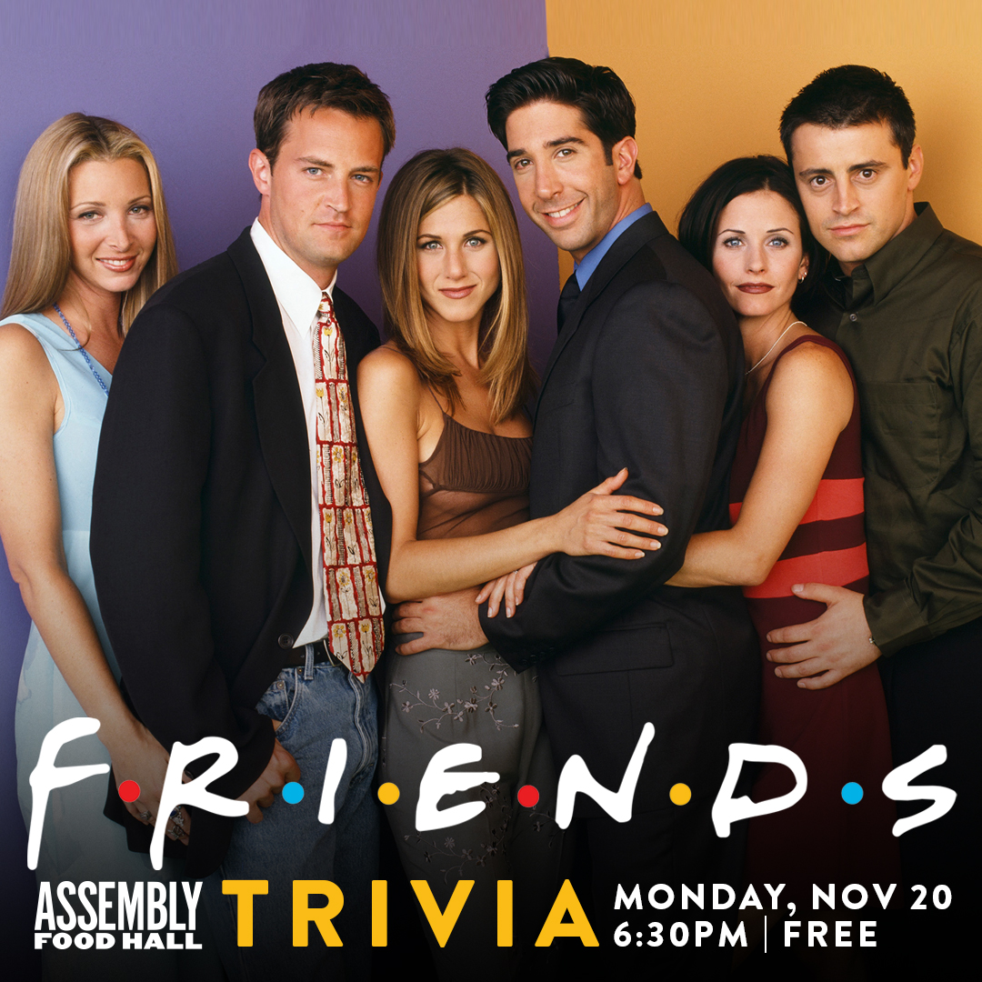 Promo image of Friends Trivia at Assembly Food Hall
