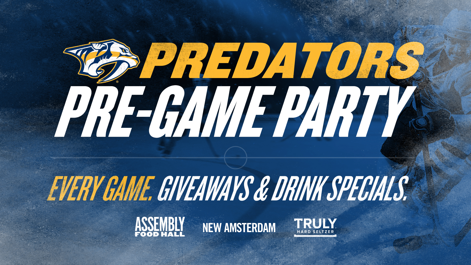 Promo image of Predators Pre-Game Party vs. LA Golden Knights