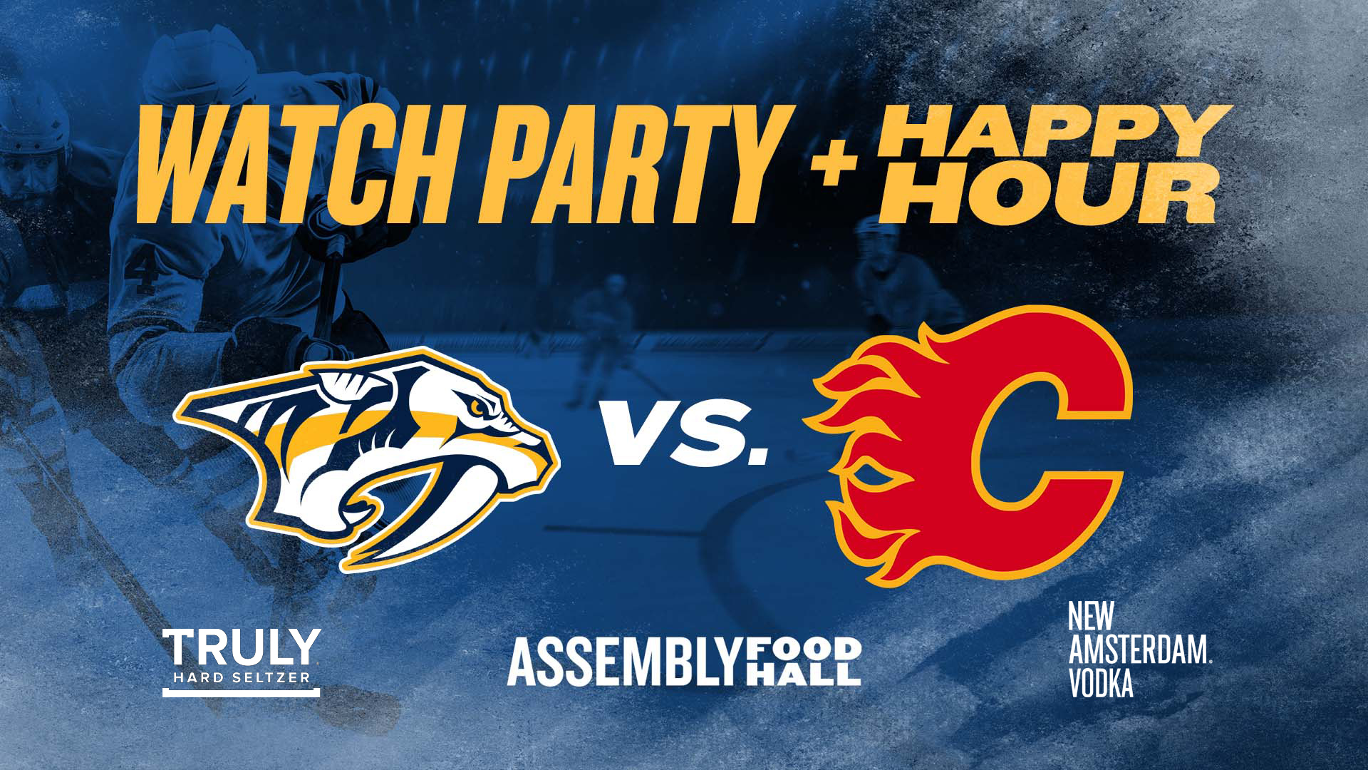 Promo image of Predators vs Flames Watch Party & Happy Hour