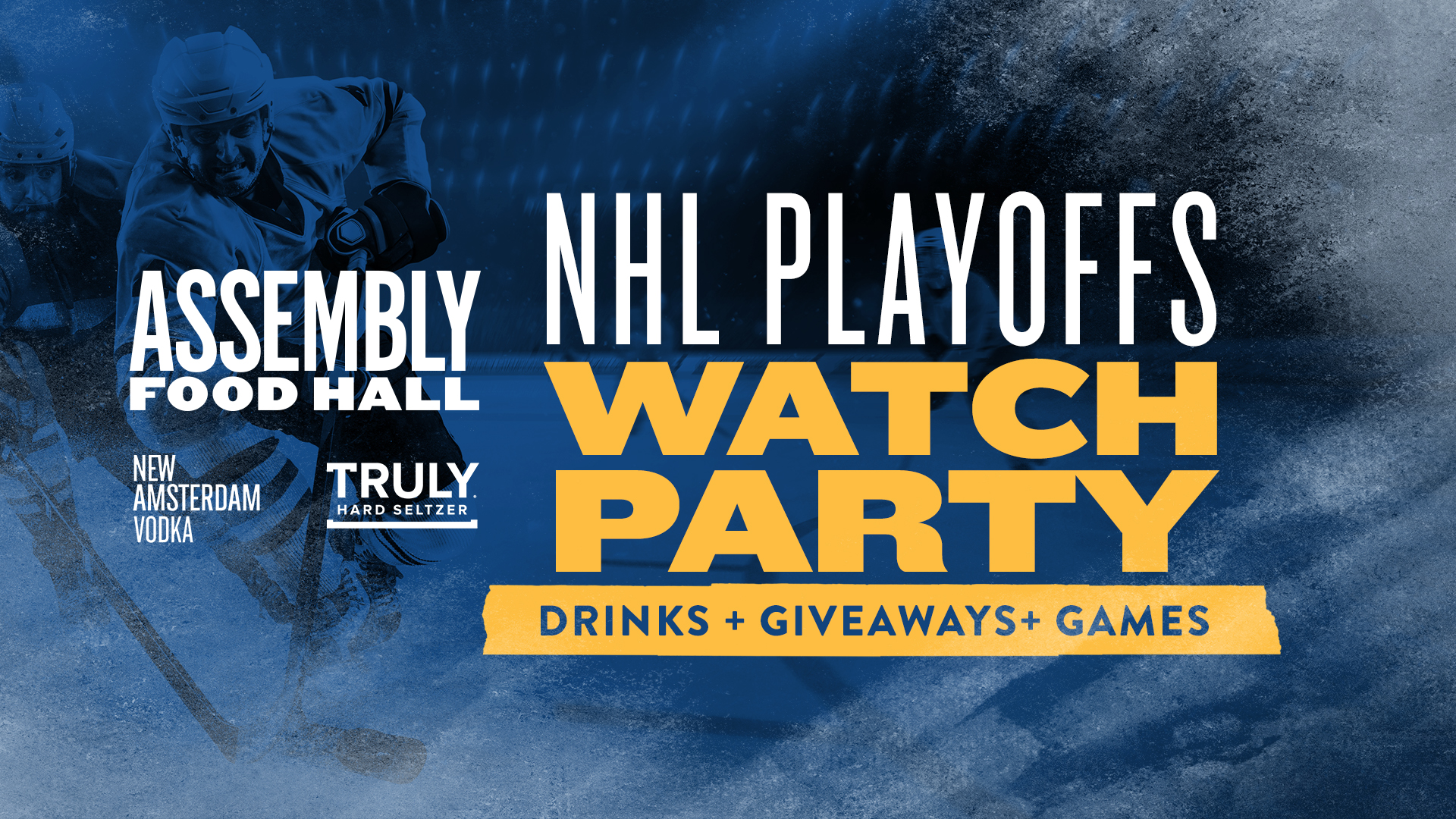 NHL Playoffs Watch Party Assembly Food Hall