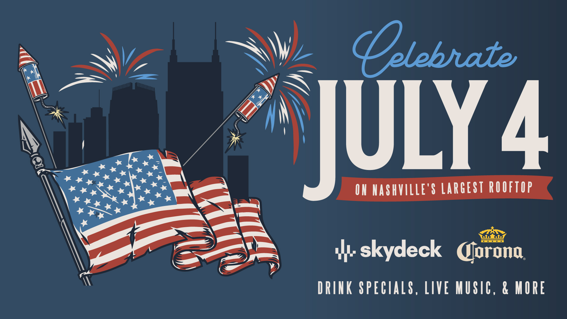 Fourth of July Party | Rooftop Firework Viewing - hero