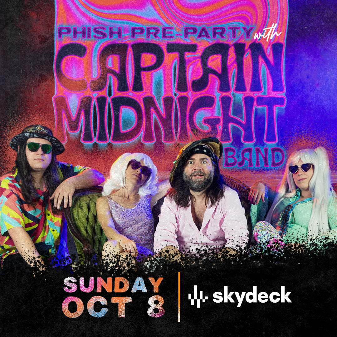 Promo image of Phish Pre-Party with Captain Midnight Band
