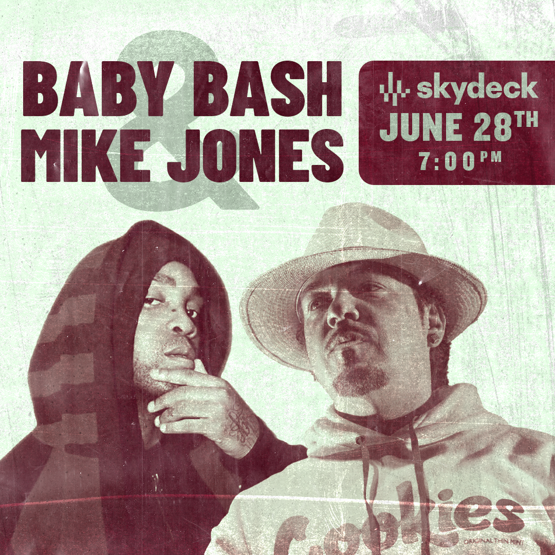 Promo image of Baby Bash + Mike Jones