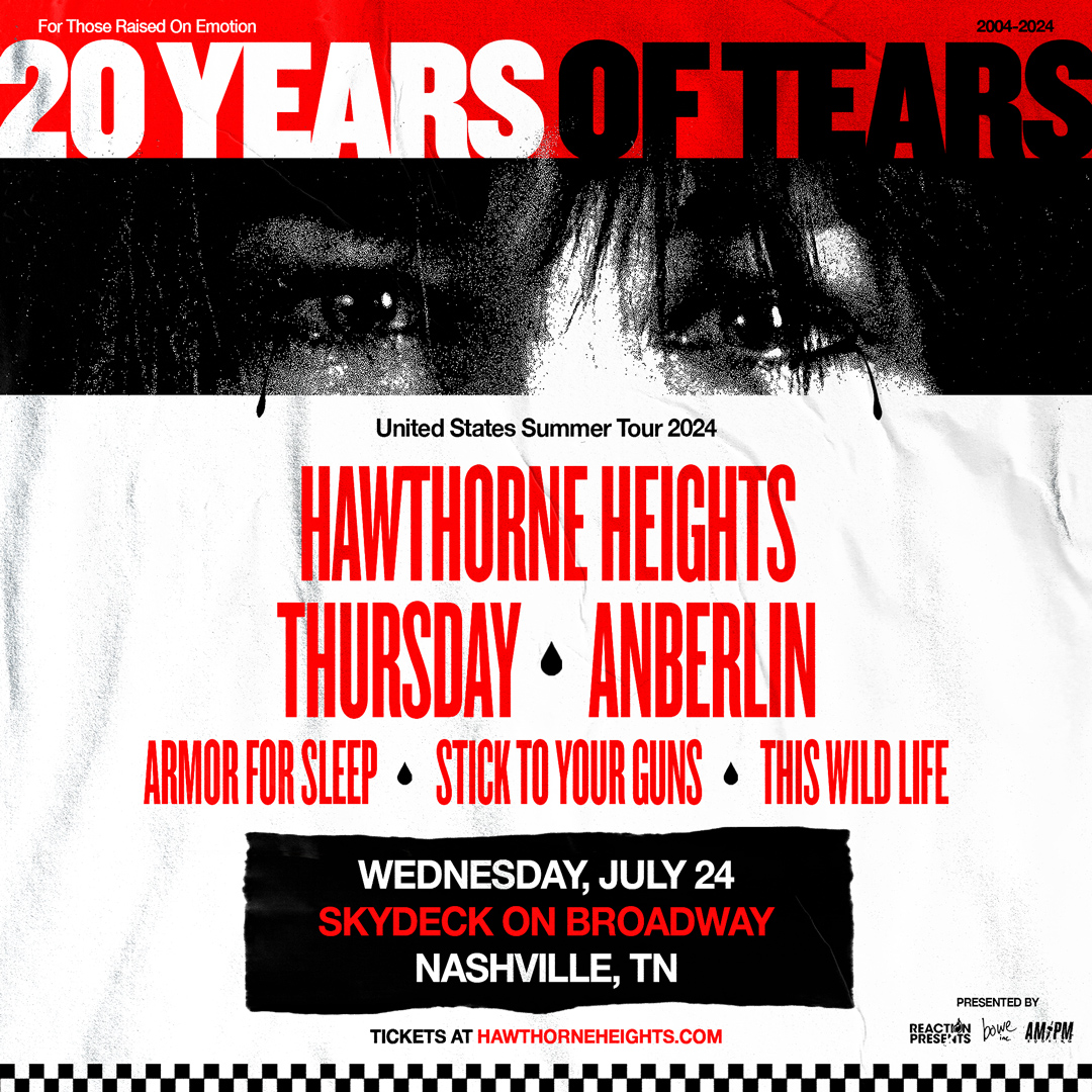 20 Years of Tears with Hawthorne Heights - hero