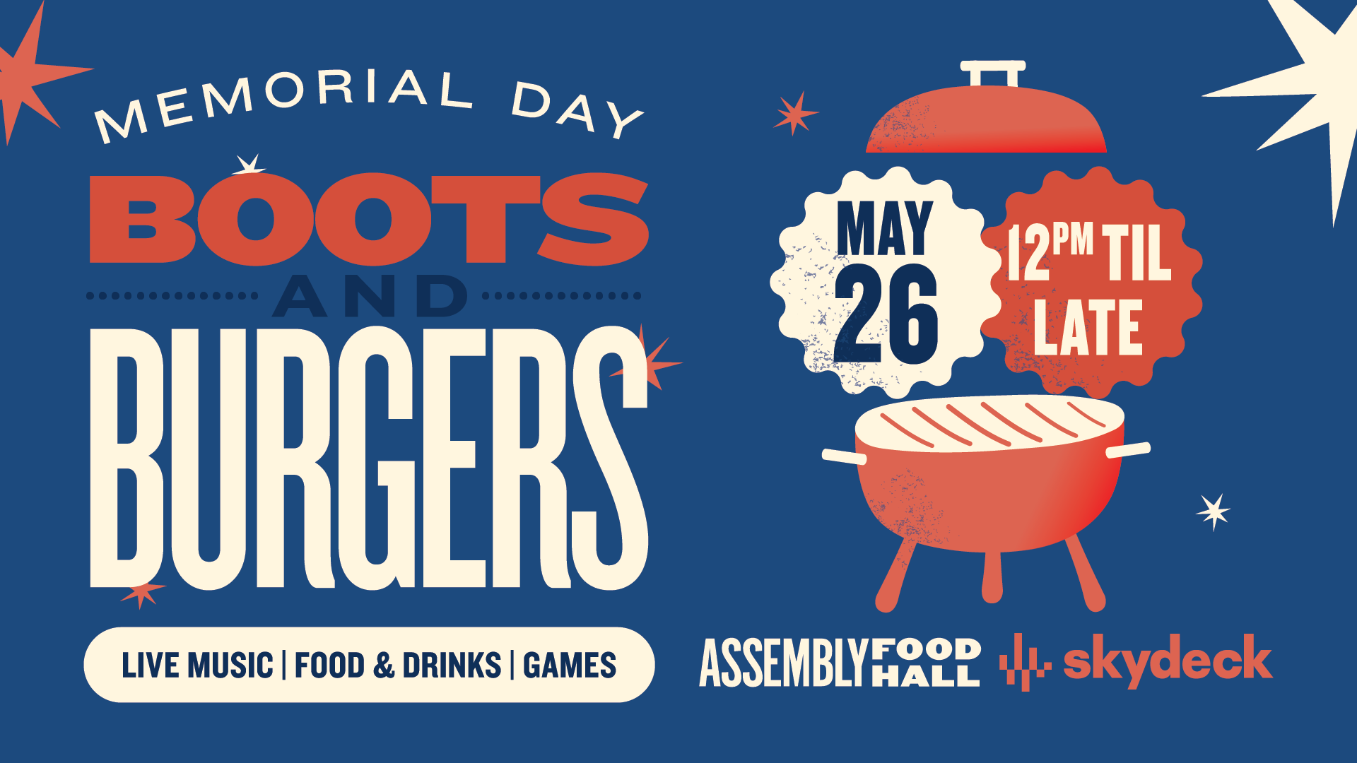 Memorial Day Boots & Burgers 