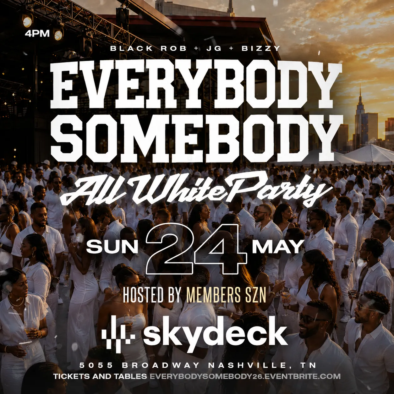 Promo image of Everybody Somebody – All White Party