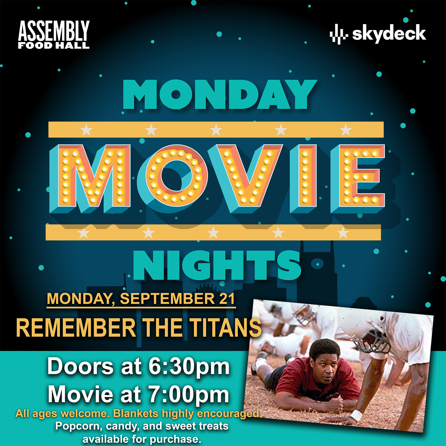 Promo image of Remember the Titans – Monday Movie Nights on Skydeck