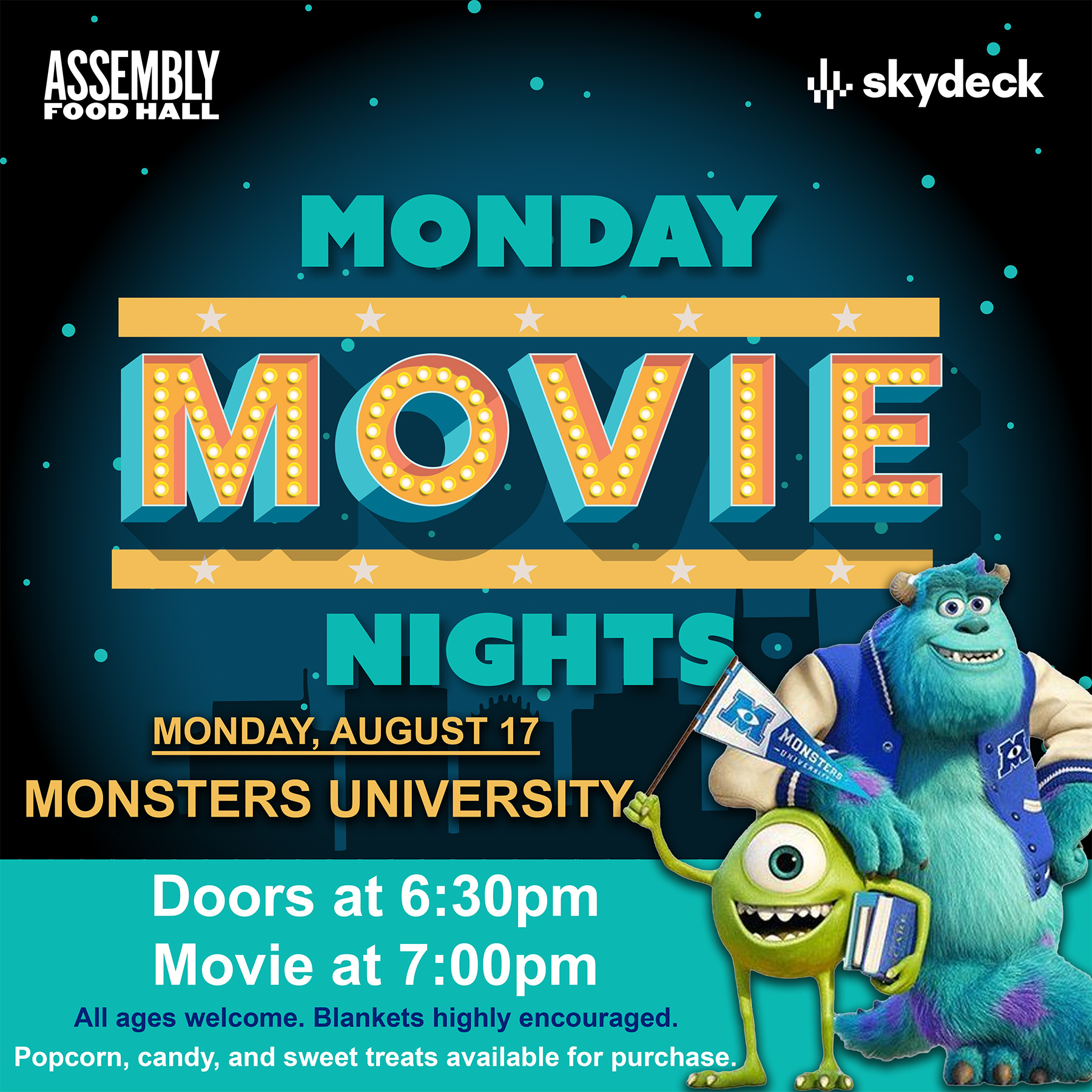 Promo image of Monsters University – Monday Movie Nights on Skydeck