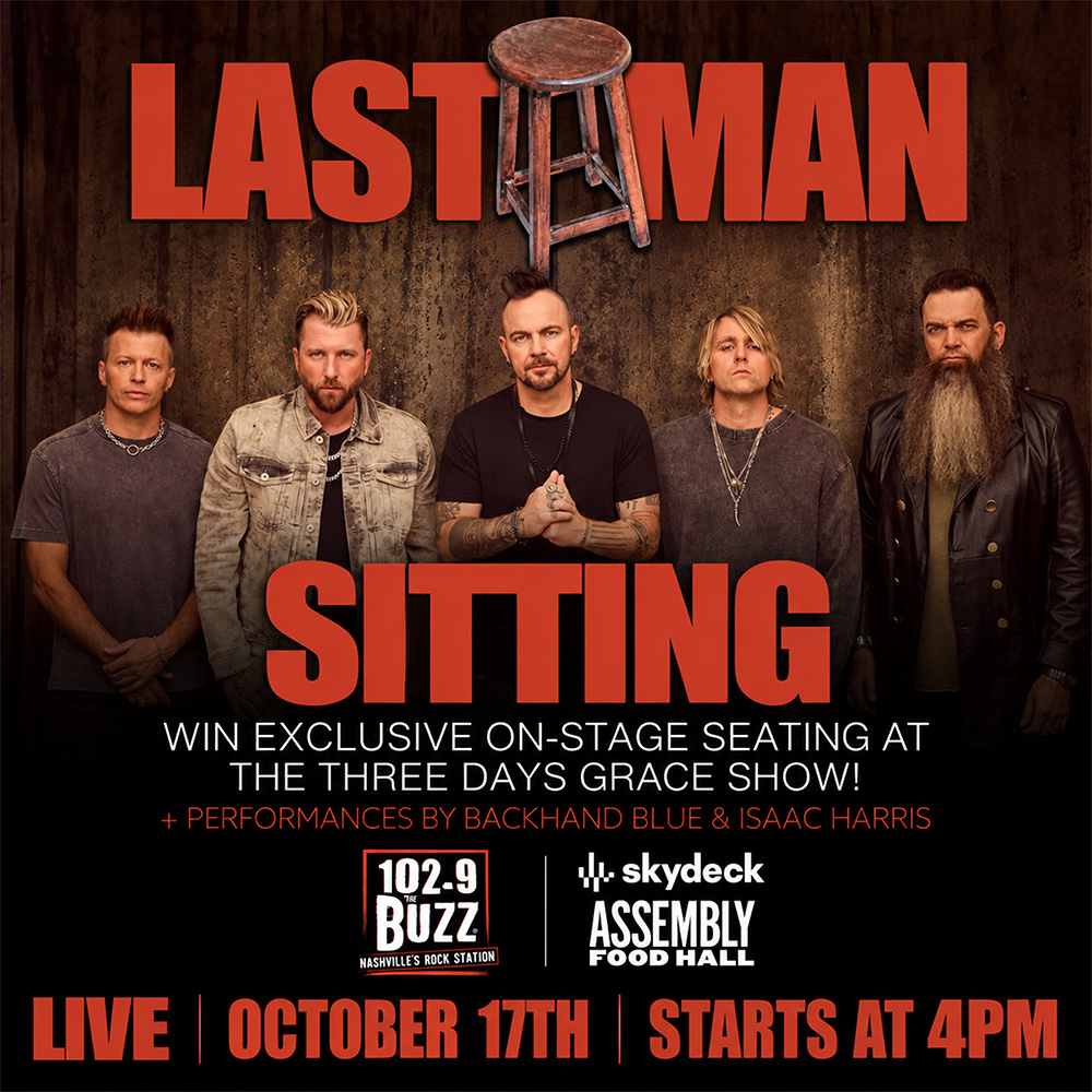 Promo image of Last Man Sitting Musical Chairs Contest – presented by 102.9 The Buzz